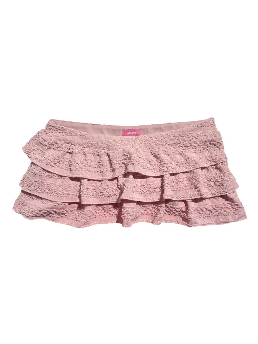 Edikted Pink Ruffled Low Rise Mini Skort - Picture 2 of 6